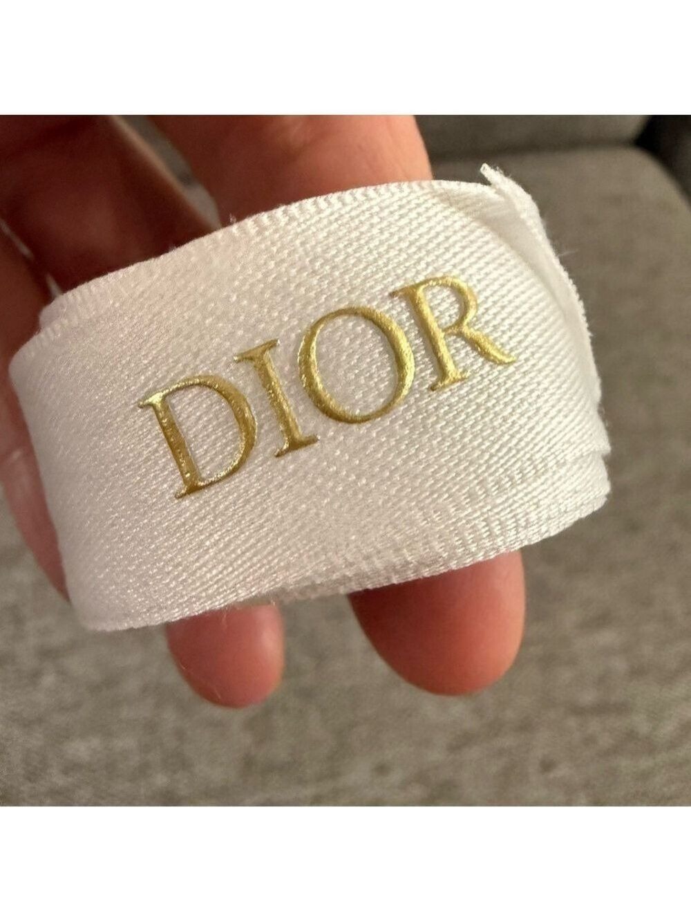 Dior Logo White Matte Authentic Ribbon 53 Inch New